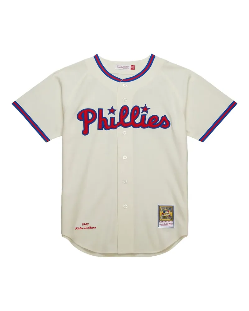 Mitchell & Ness MLB Phillies 1948 Richie Ashburn Hemd - Nude Nude