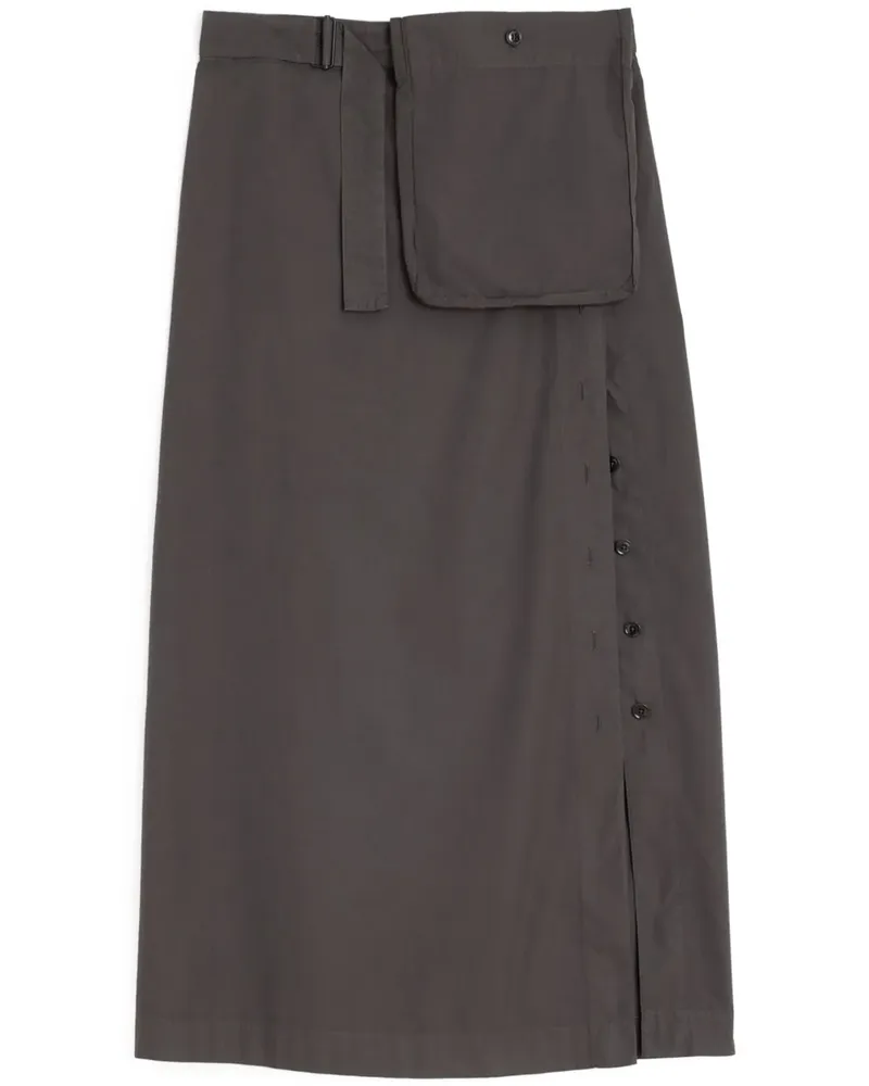 Christophe Lemaire Geknöpfter Rock - Braun Braun