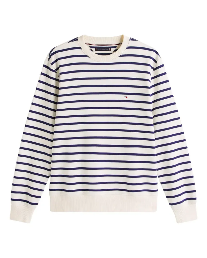 Tommy Hilfiger Gestreiftes Sweatshirt - Nude Nude