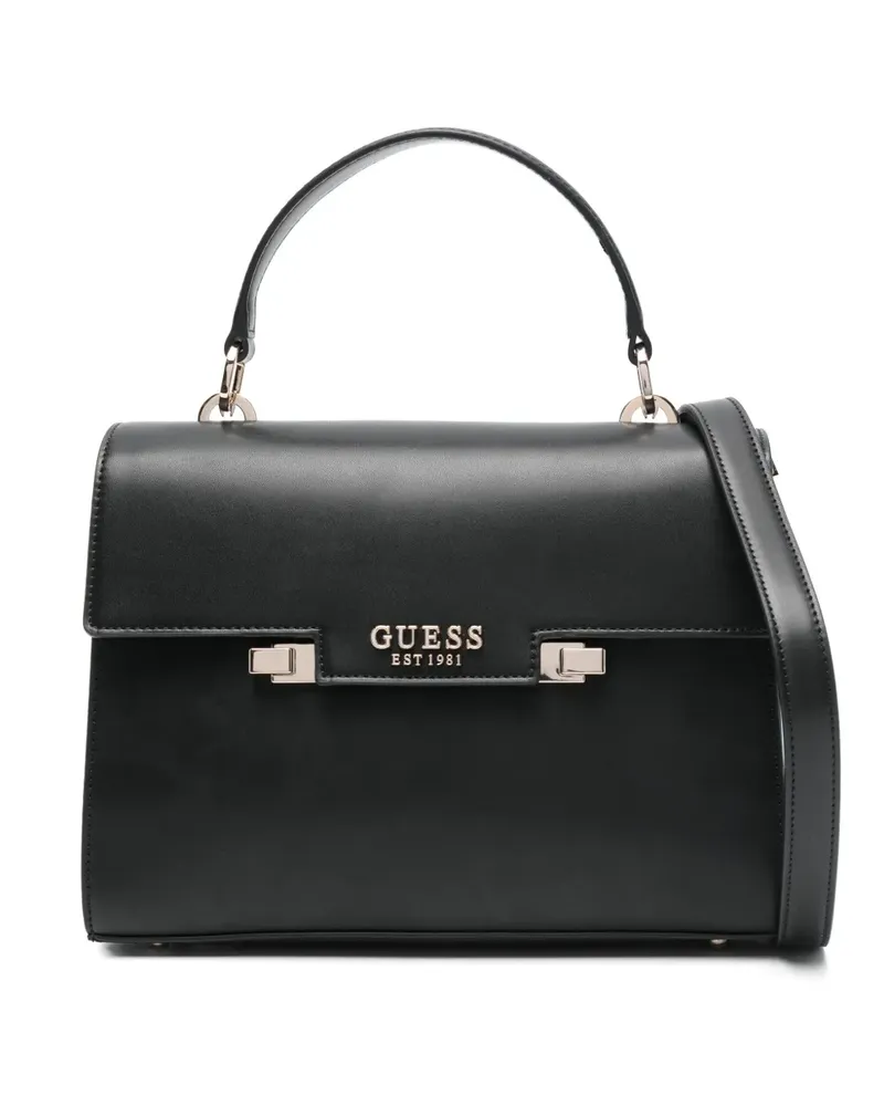Guess Handtasche mit Logo-Schriftzug - Schwarz Schwarz