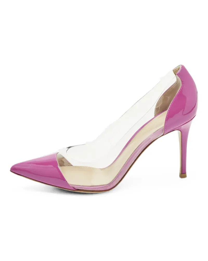 Gianvito Rossi Plexi pointed-toe pumps - Weiß Weiß