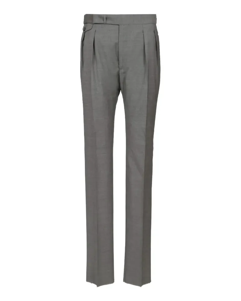 Tagliatore Pavel prince of wales pleated trousers - Grau Grau