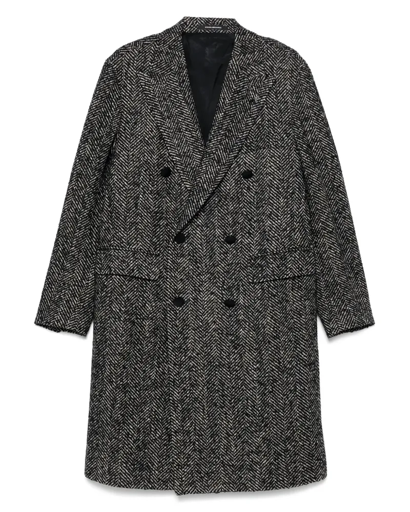 Tagliatore Doppelreihiger Mantel - Schwarz Schwarz