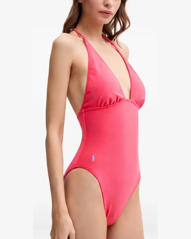 Ralph Lauren Badeanzug mit Neckholder - Rosa Rosa