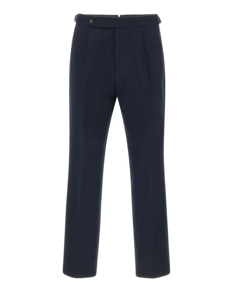 HUGO BOSS Gemusterte Tapered-Hose - Blau Blau