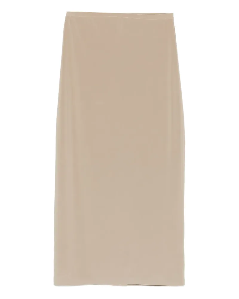 Norma Kamali Gerader Midirock - Nude Nude