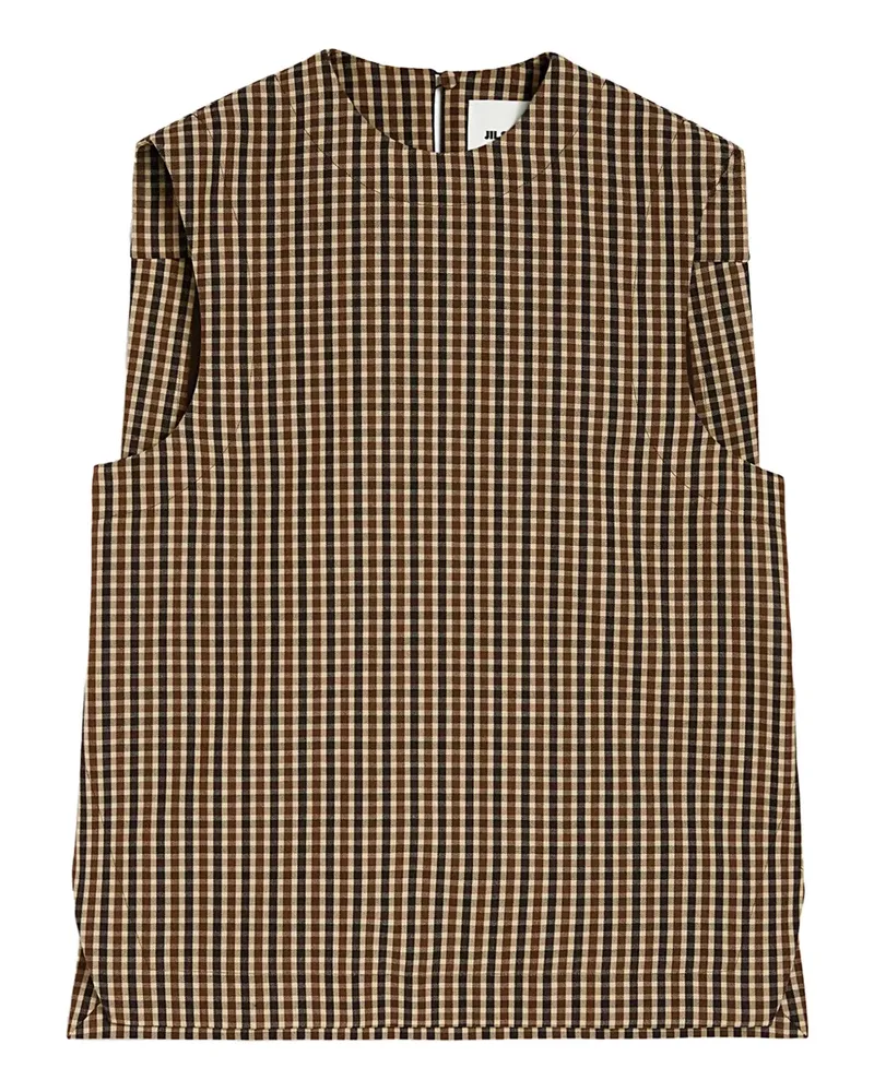 Jil Sander Oberteil aus Wolle - Braun Braun