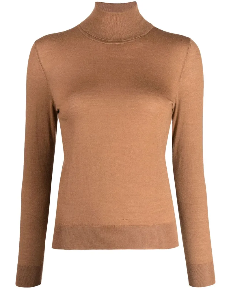 N.Peal Kaschmirpullover mit Rollkragen - Braun Braun