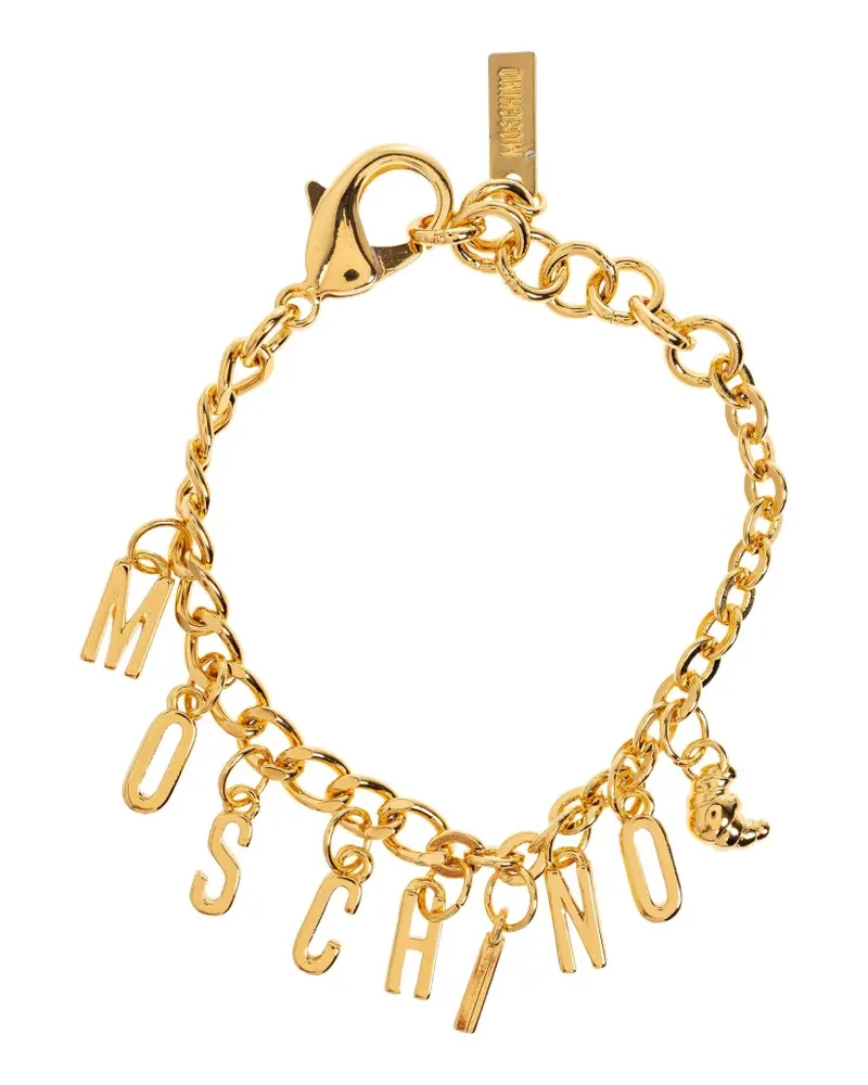 Moschino Armband mit Buchstaben-Anhänger - Gold Gold