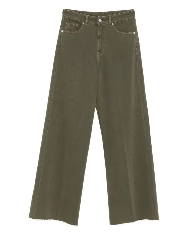 nine:inthe:morning frayed trousers - Grün Grün