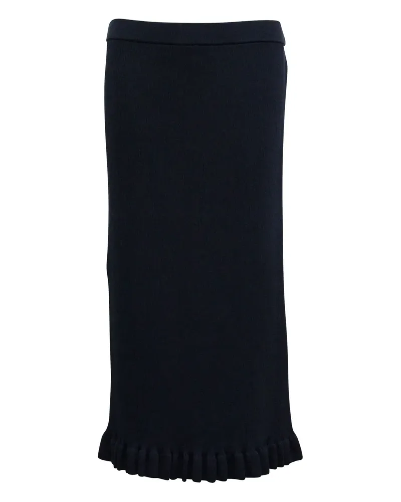 Michael Kors ruffled-hem skirt - Blau Blau