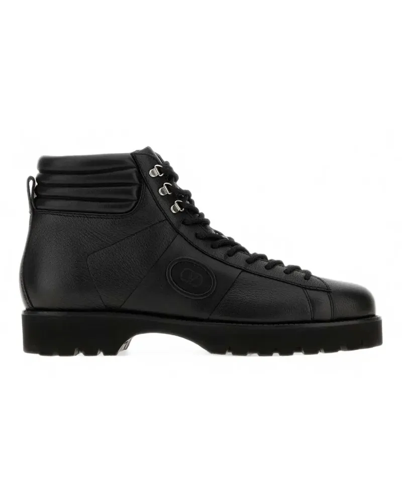 Valentino Garavani VLogo Signature leather boots - Schwarz Schwarz