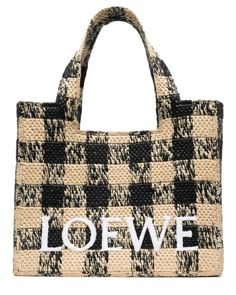 Loewe Große  Font Tote Bag - Nude Nude