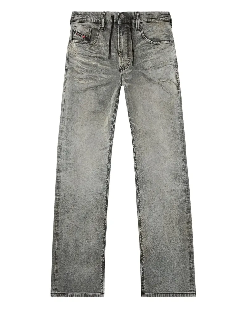 Diesel Ausgeblichene Straight-Leg-Jeans - Grau Grau