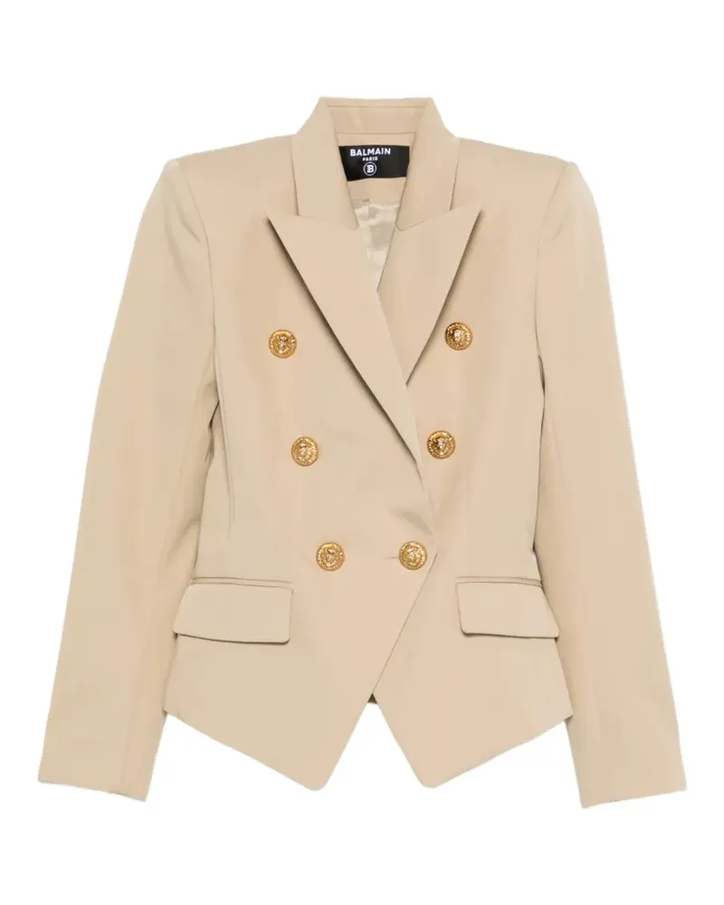 Balmain six-button blazer - Nude Nude