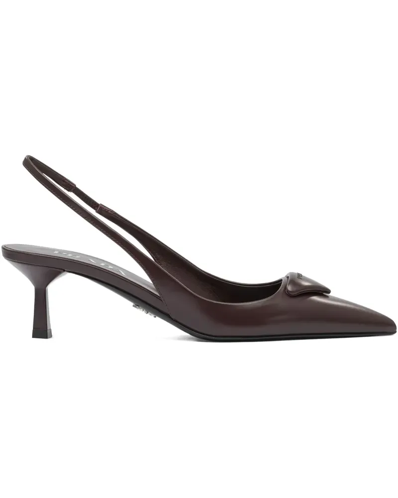 Prada Pumps mit Slingback-Riemen - Braun Braun