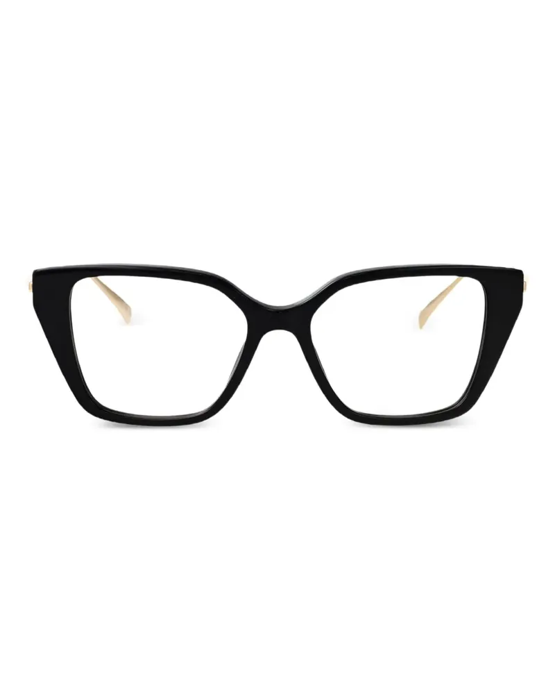 Gucci Cat-Eye-Brille mit Perlenverzierung - Schwarz Schwarz