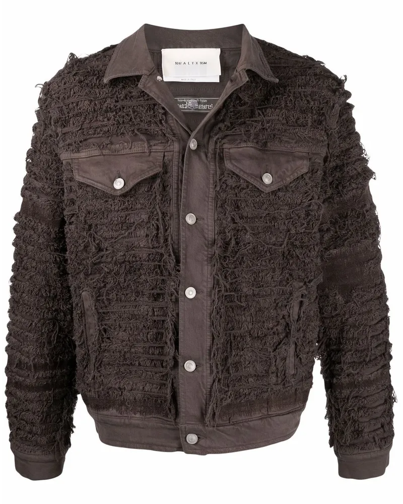 1017 ALYX 9SM Bestickte Jacke mit Knopfleiste - Braun Braun