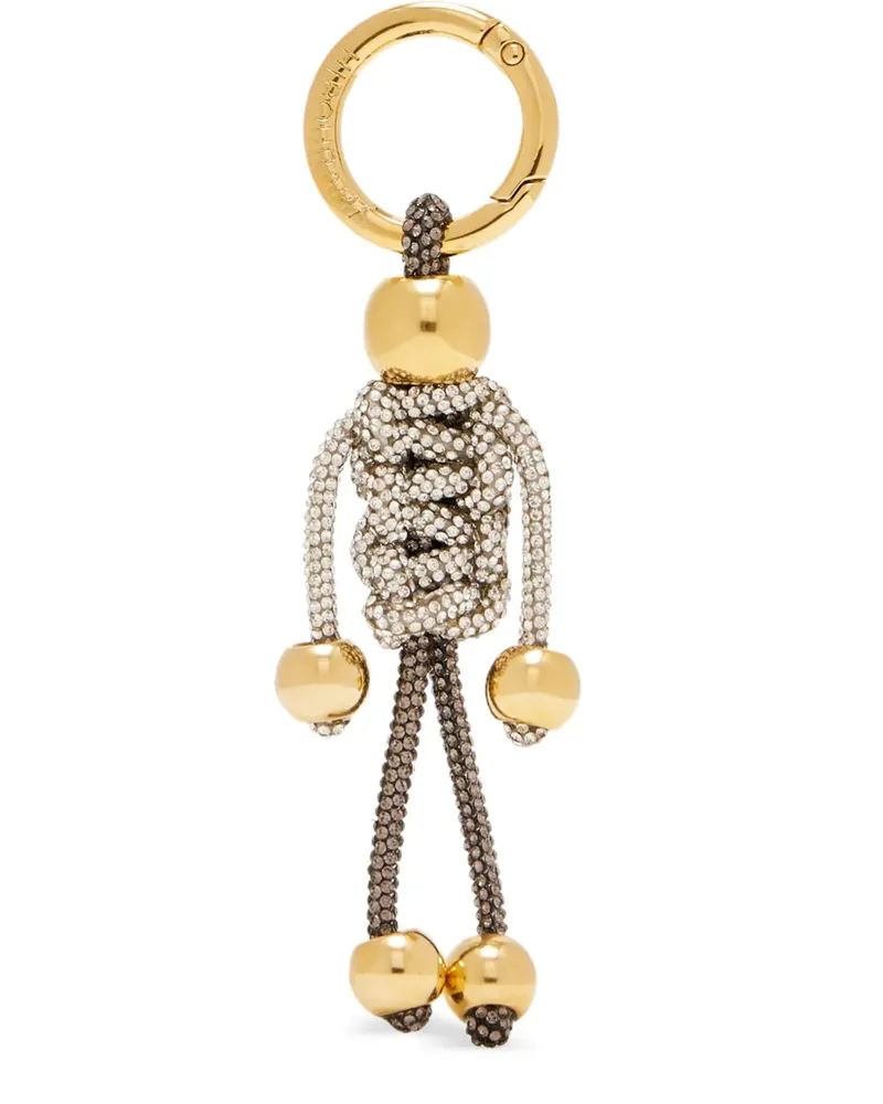 HIBOURAMA Mini Doll Taschenanhänger mit Verzierung - Gold Gold