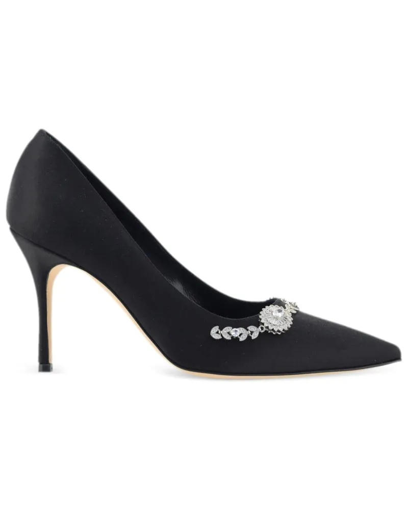 Manolo Blahnik Fabio Pumps 90mm - Schwarz Schwarz