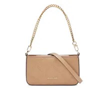 Schultertasche mit Logo - Nude