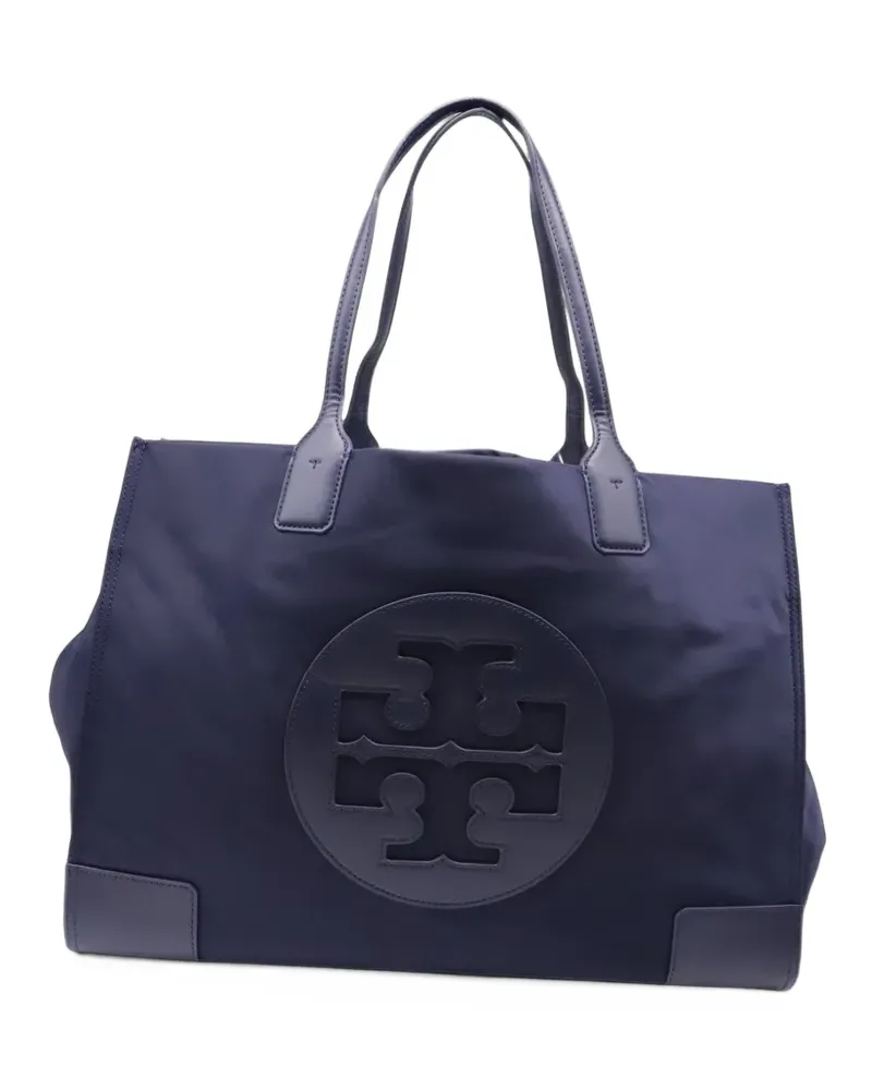 Tory Burch Ella logo-patch tote bag - Blau Blau