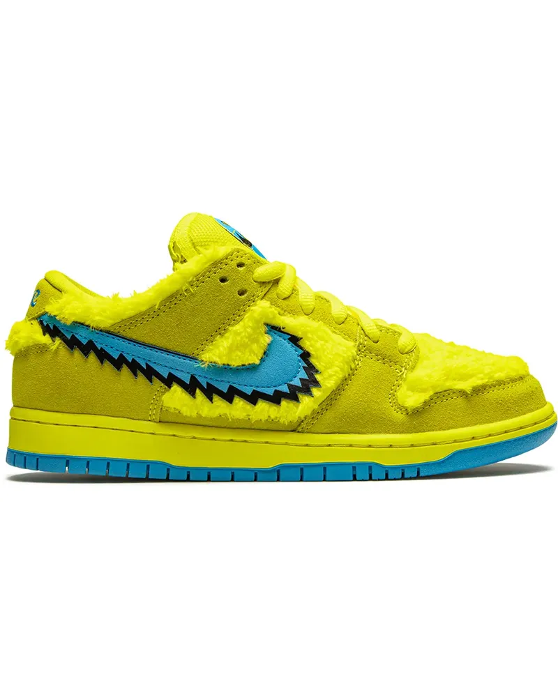 Nike x Grateful Dead 'SB Dunk Low' Sneakers - Gelb Gelb