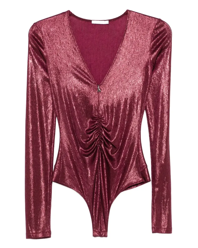 Patrizia Pepe V-neck long-sleeve bodysuit - Violett Violett