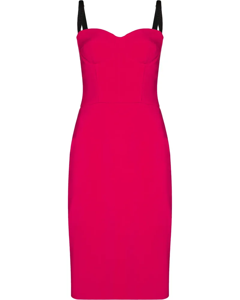 Dolce & Gabbana Bustier-Midikleid - Rosa Rosa