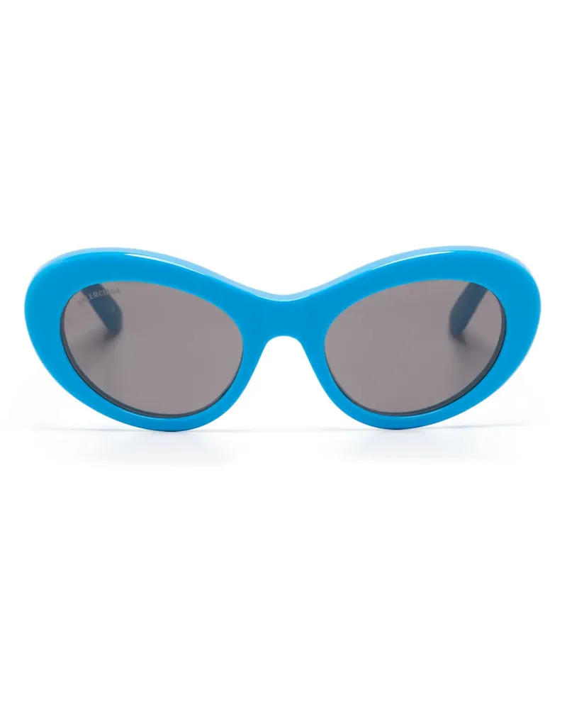 Balenciaga BB0294S Sonnenbrille mit ovalem Gestell - Blau Blau