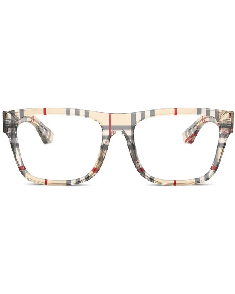 Burberry Brille mit Vintage Check-Muster - Nude Nude