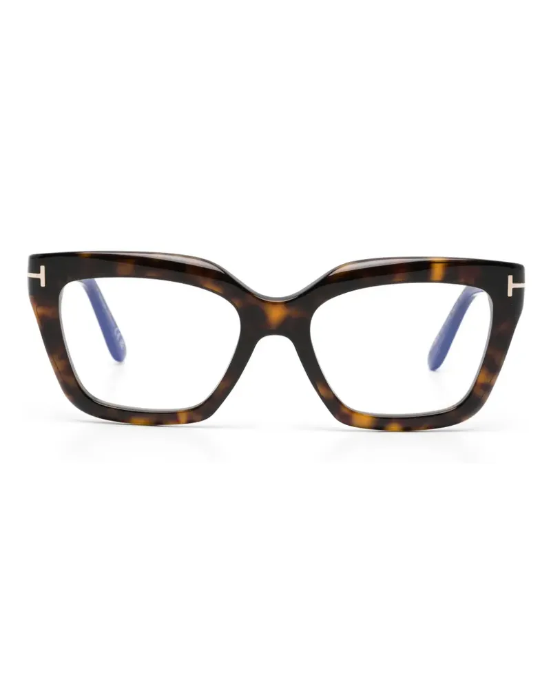Tom Ford Geometrische Brille - Braun Braun