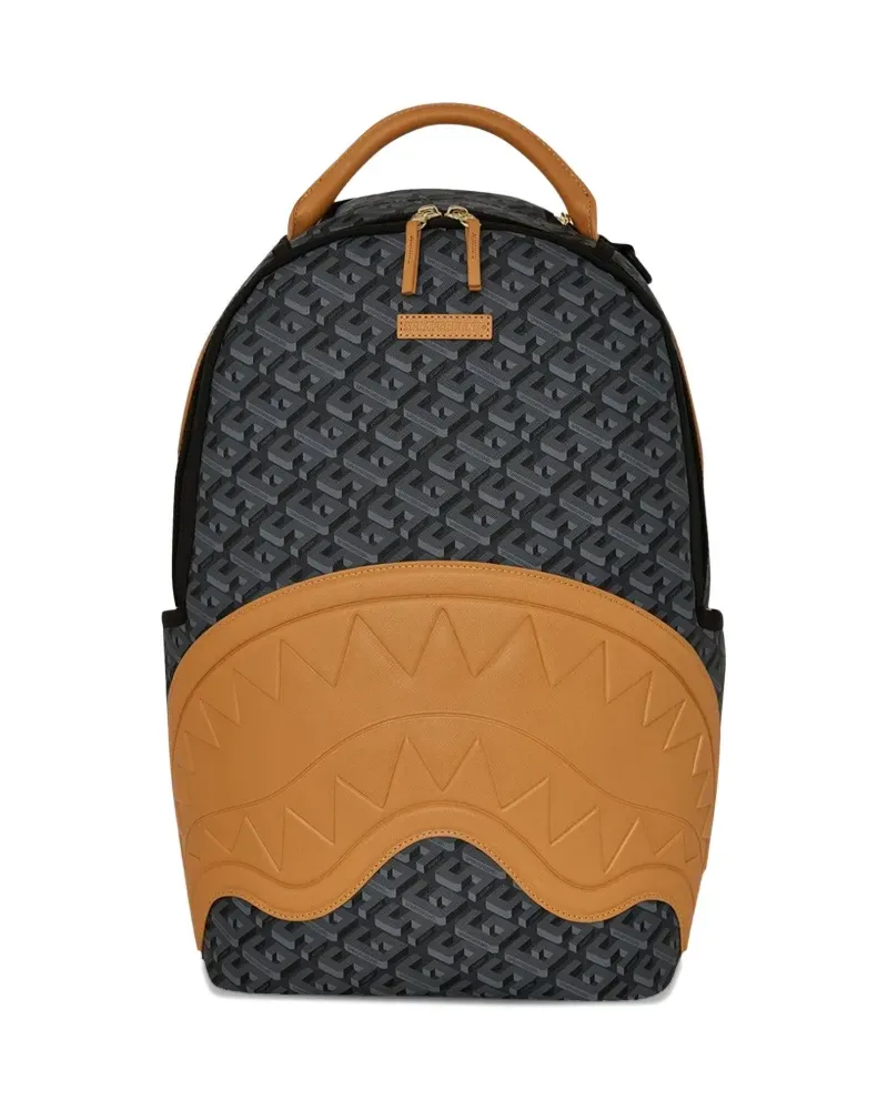 Sprayground Geometrisch gemusterter Rucksack - Schwarz Schwarz