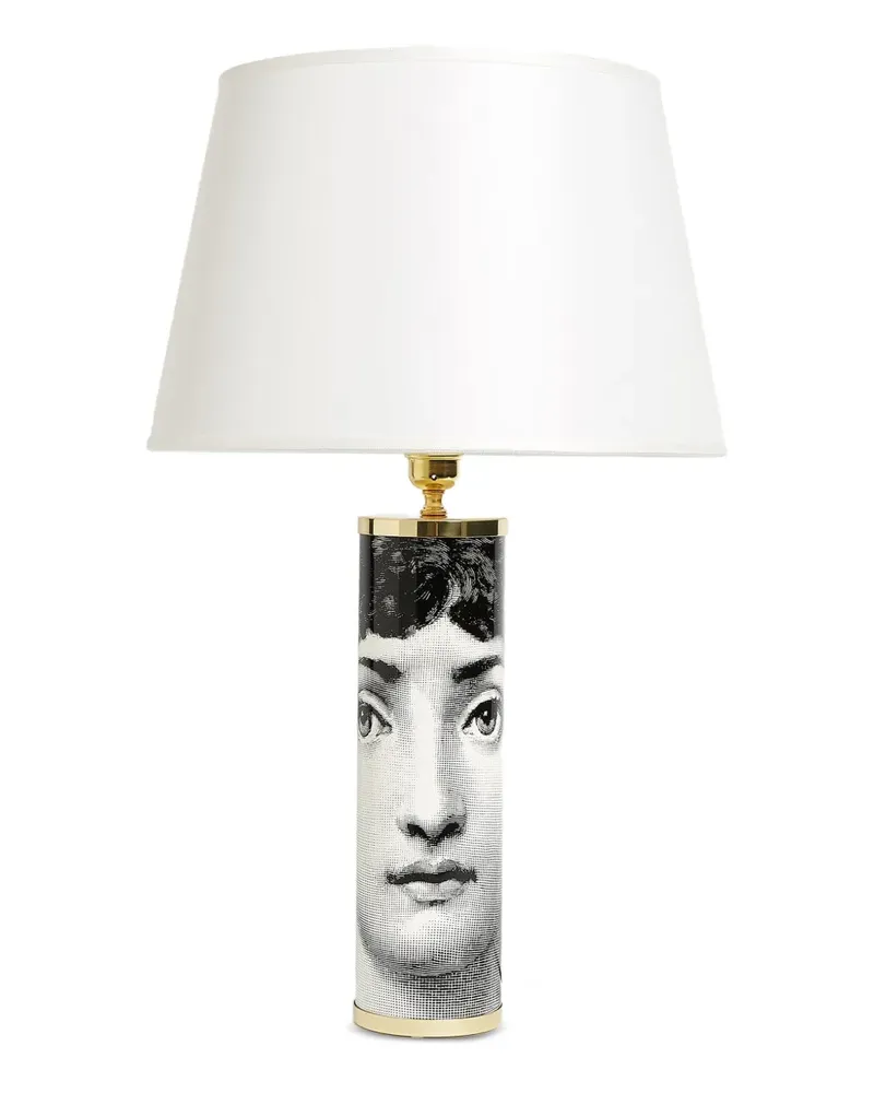 Fornasetti Lampenfuss mit Gesicht-Motiv - Schwarz Schwarz