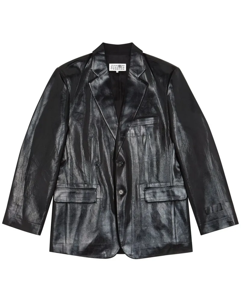 Maison Margiela Einreihiger Blazer - Schwarz Schwarz
