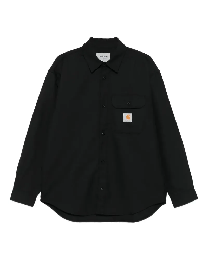 Carhartt WIP Hemd mit Taschendetail - Schwarz Schwarz