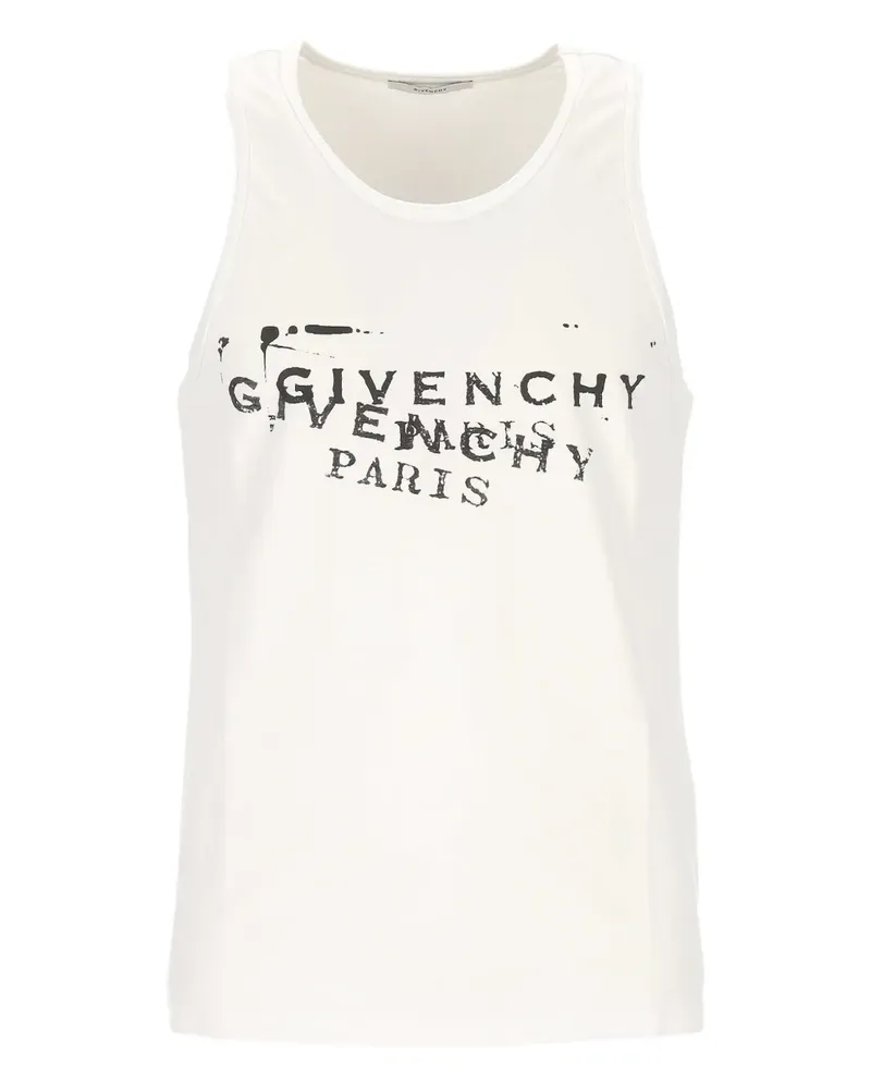 Givenchy logo-print tank top - Weiß Weiß