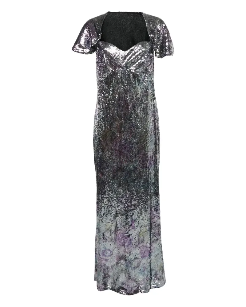 INGIE Paris Kleid mit Herzausschnitt - Silber Silber