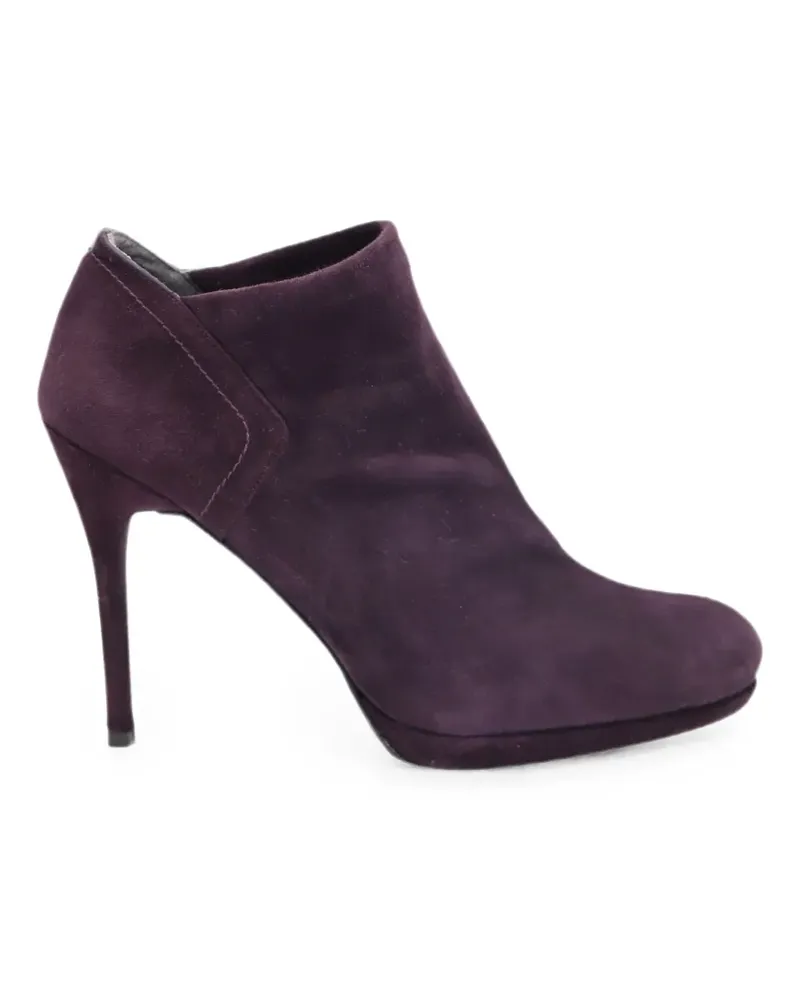 Stuart Weitzman high-heeled suede ankle boots - Violett Violett