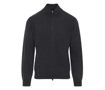 Cardigan mit Reißverschluss - Grau