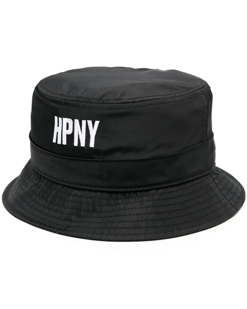Heron Preston Fischerhut mit Logo-Patch - Schwarz Schwarz