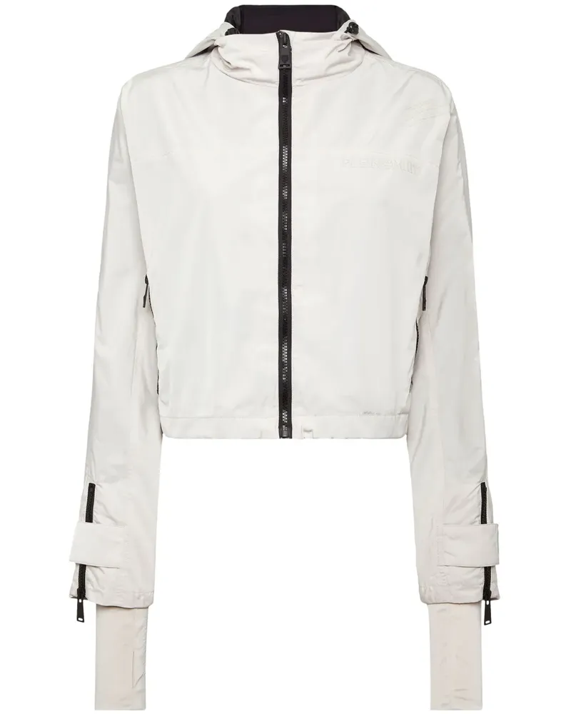 Philipp Plein Kapuzenjacke mit Scratch-Print - Grau Grau