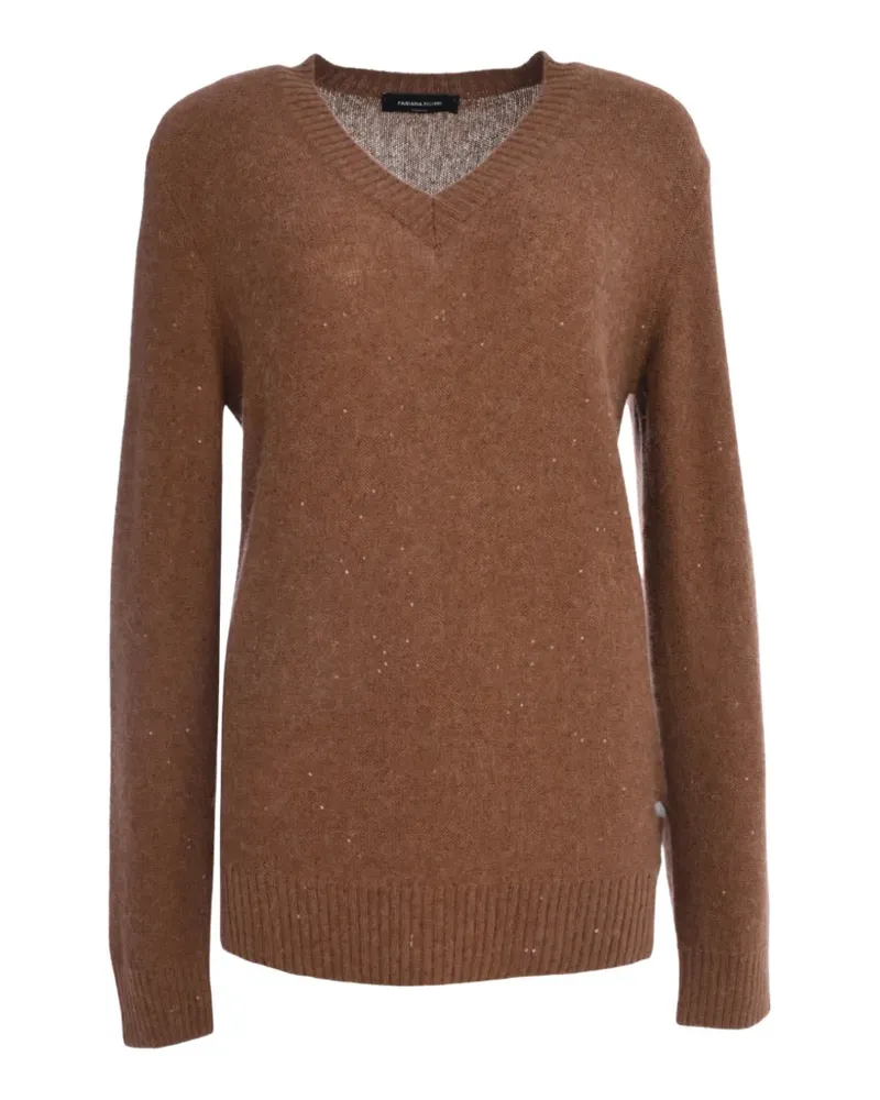 Fabiana Filippi V-neck knitwear - Braun Braun