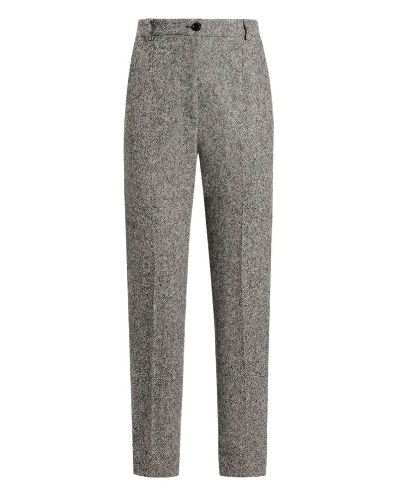 Dolce & Gabbana Melierte Tweed-Hose - Schwarz Schwarz