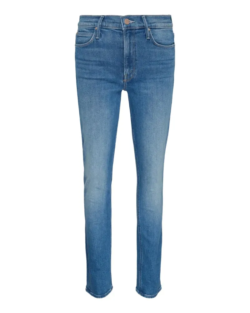 Mother Dazzler Jeans mit mittlerem Bund - Blau Blau
