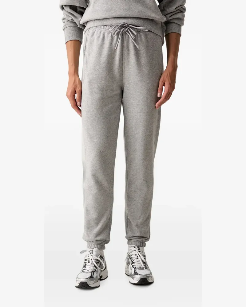 adidas drawstring-waistband elasticated-cuffs track pants - Grau Grau
