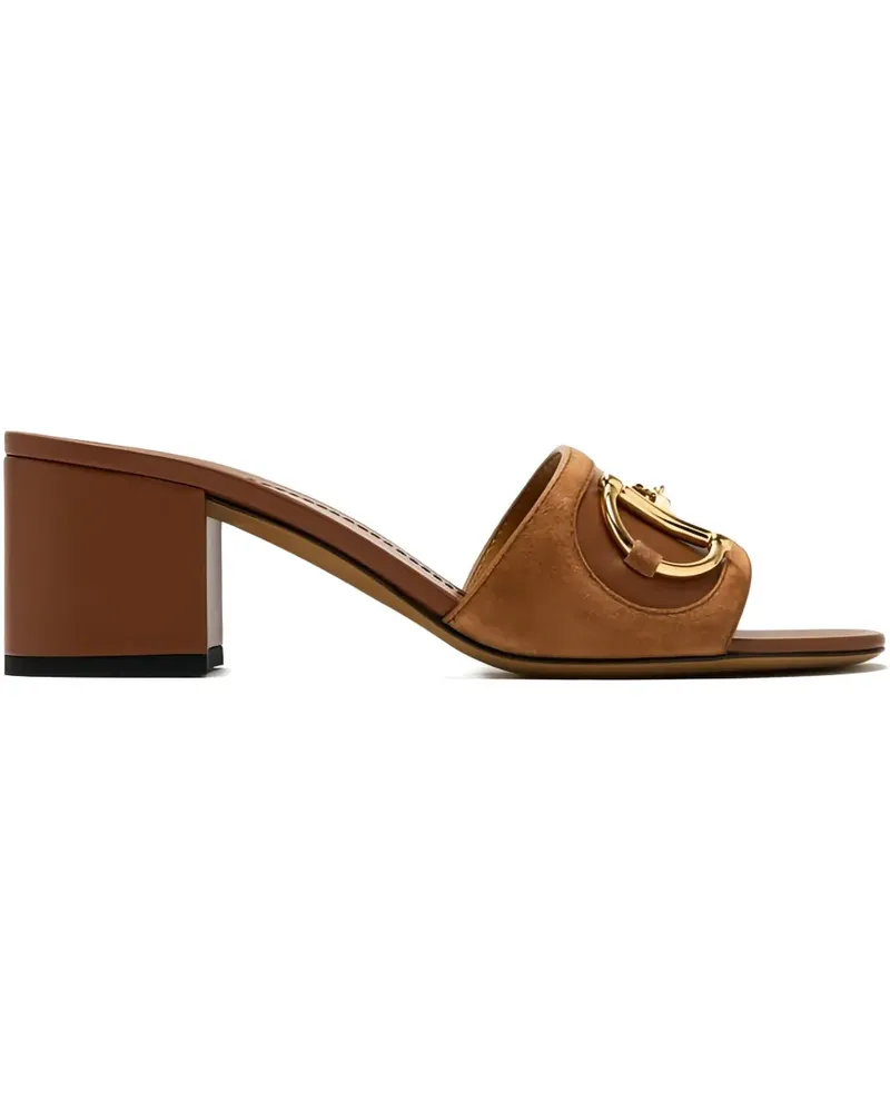 Gucci horsebit-detail sandals - Braun Braun