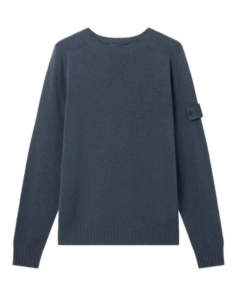 Stone Island patch crewneck sweater - Blau Blau