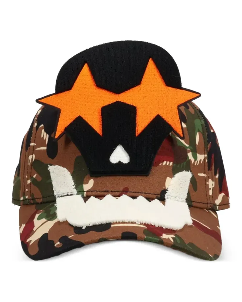Walter van Beirendonck Baseballkappe mit Camouflagemuster - Braun Braun