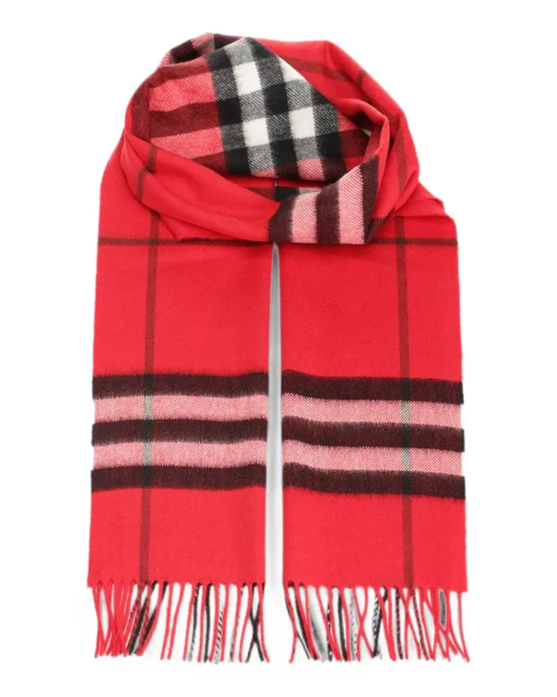 Burberry Check cashmere scarf - Rot Rot